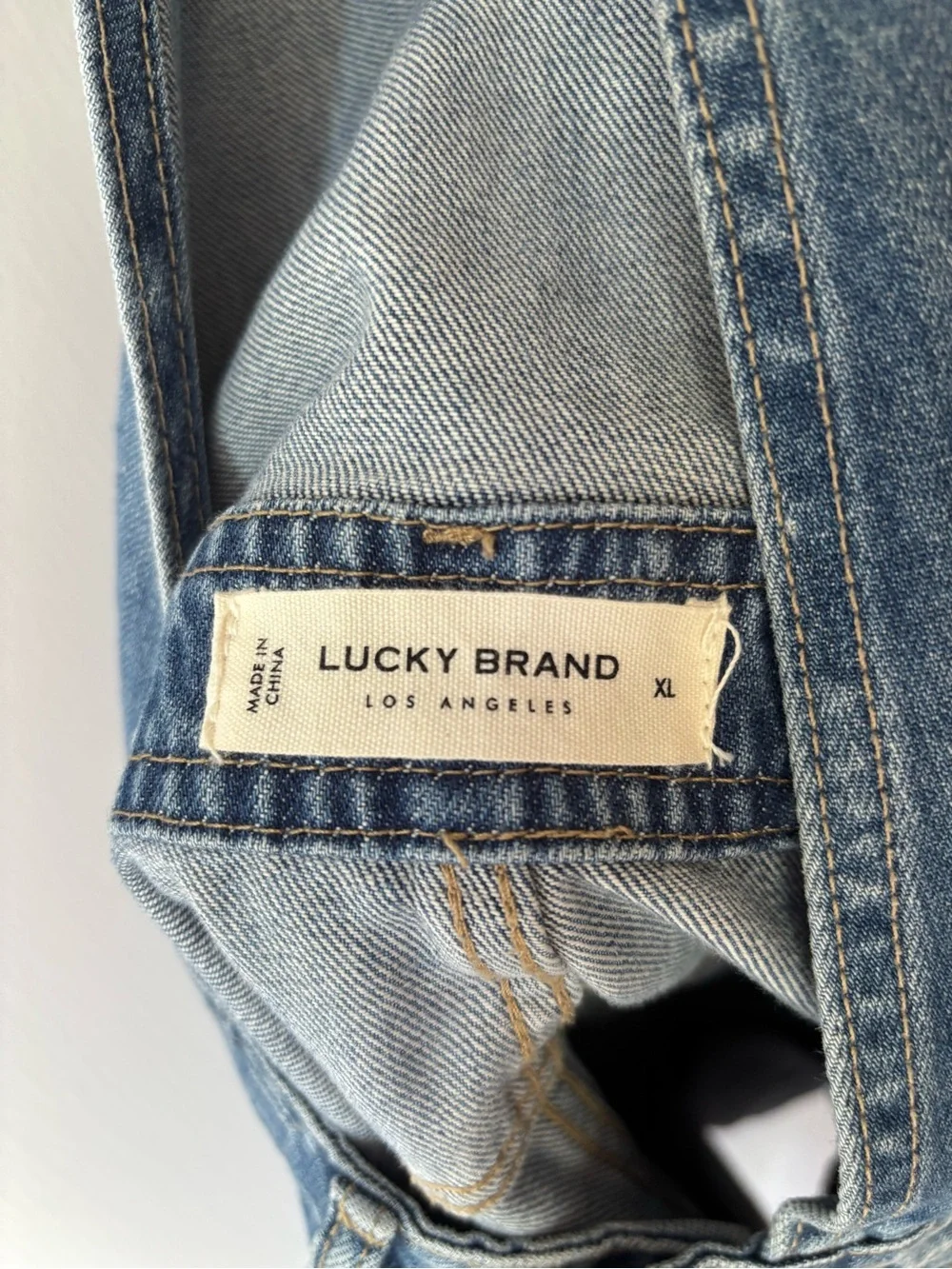 Lucky Brand Light Blue Denim Short Overalls